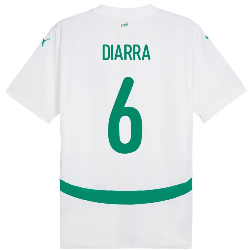 Danxen Women Senegal Habib Diarra #6 White Home Jersey 24-26 T-Shirt