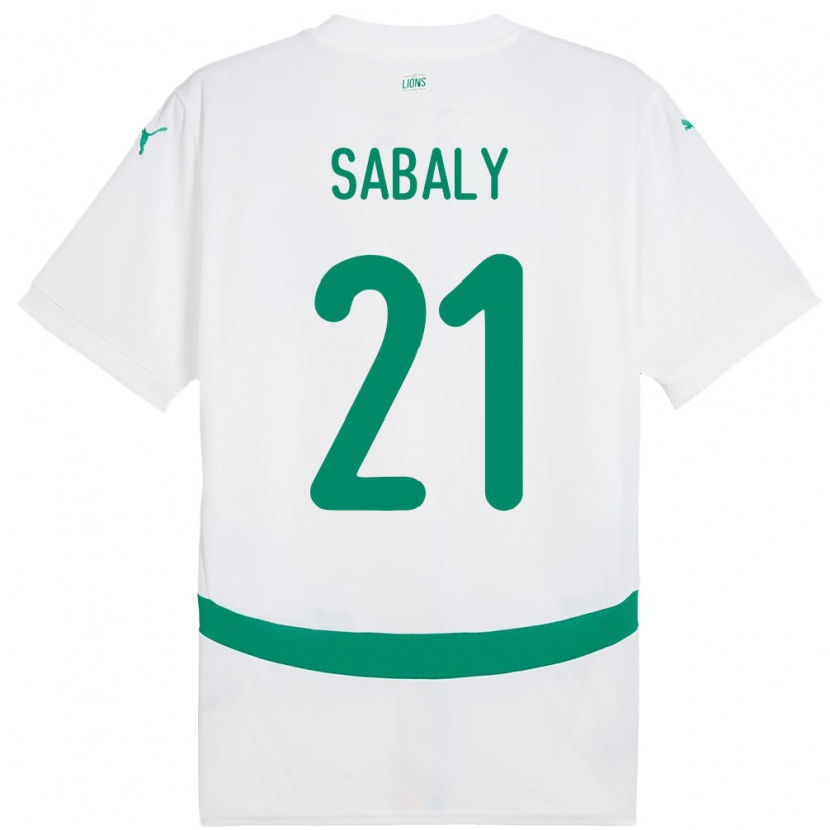 Danxen Women Senegal Cheikh Sabaly #21 White Home Jersey 24-26 T-Shirt