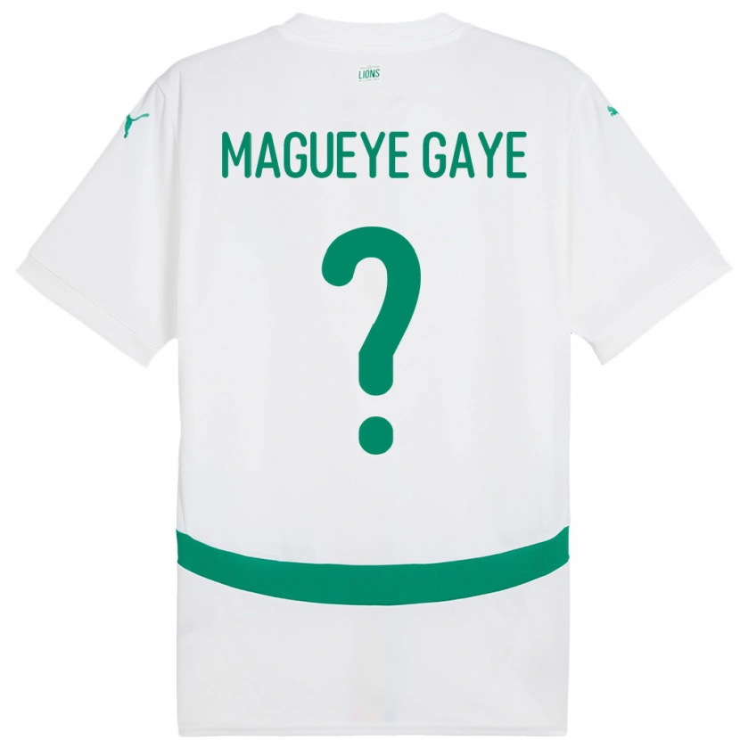 Danxen Women Senegal Papa Magueye Gaye #0 White Home Jersey 24-26 T-Shirt