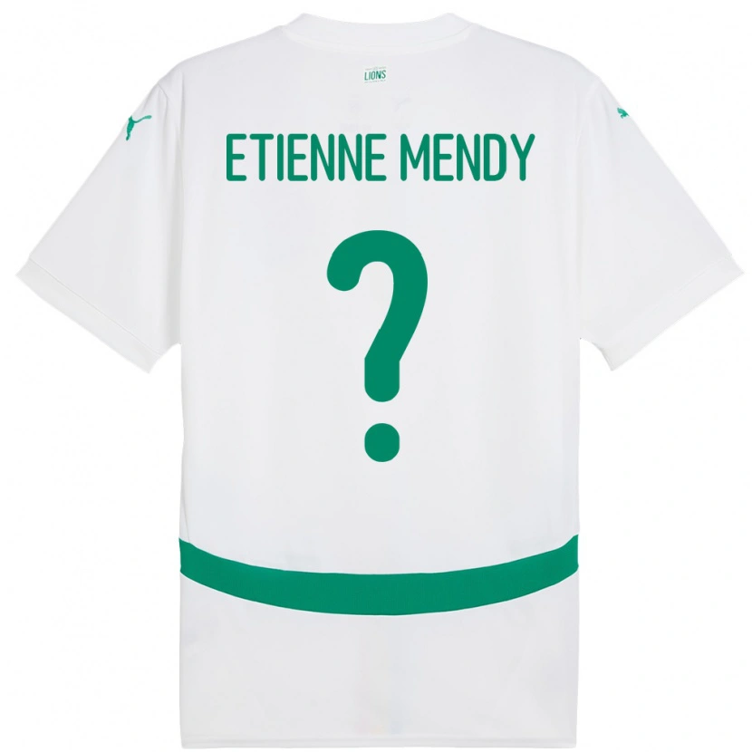 Danxen Women Senegal Etienne Mendy #0 White Home Jersey 24-26 T-Shirt