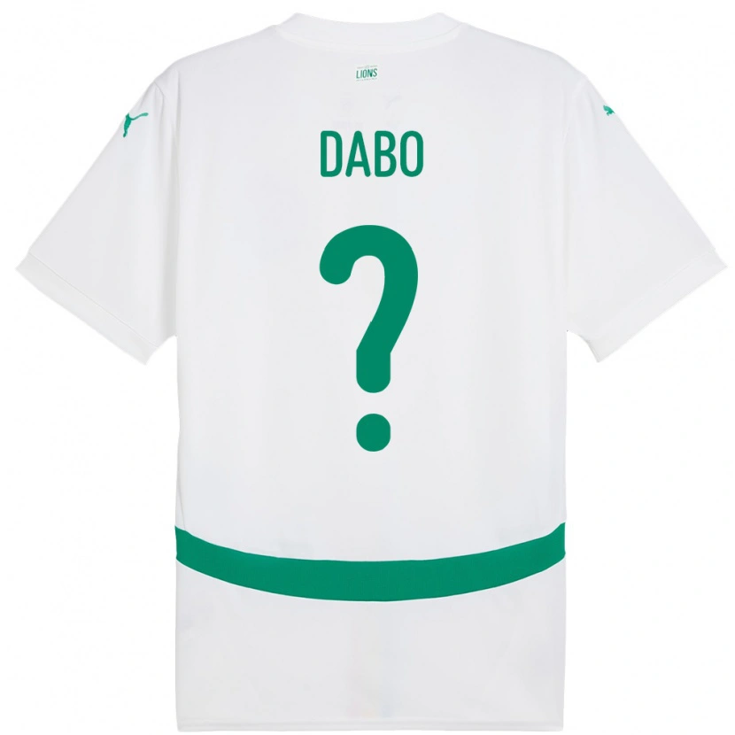 Danxen Women Senegal Mouhamed Dabo #0 White Home Jersey 24-26 T-Shirt