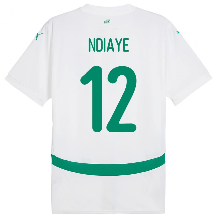 Danxen Women Senegal Babacar Ndiaye #12 White Home Jersey 24-26 T-Shirt