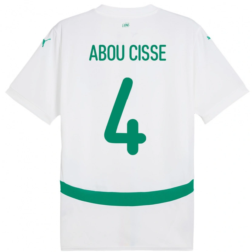 Danxen Women Senegal Pape Abou Cisse #4 White Home Jersey 24-26 T-Shirt