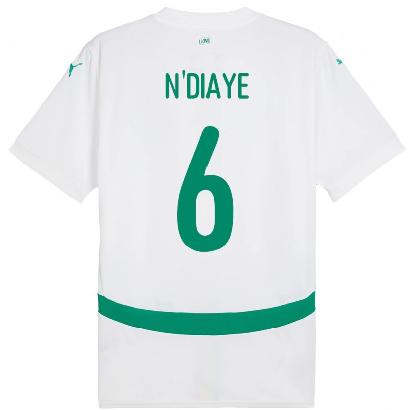 Danxen Women Senegal Niakhate N Diaye #6 White Home Jersey 24-26 T-Shirt