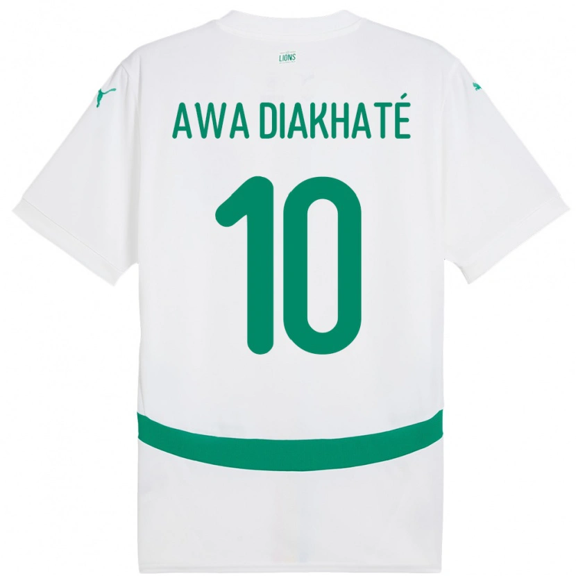 Danxen Women Senegal Ndeye Awa Diakhate #10 White Home Jersey 24-26 T-Shirt