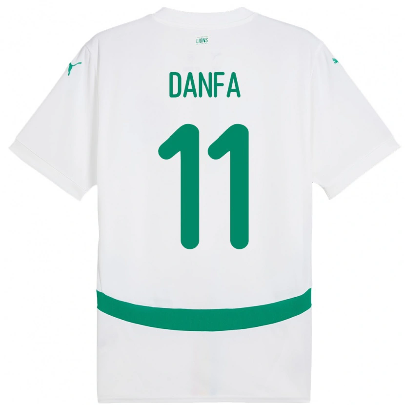 Danxen Women Senegal Mamadou Danfa #11 White Home Jersey 24-26 T-Shirt