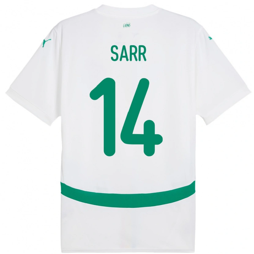 Danxen Women Senegal Pape Sarr #14 White Home Jersey 24-26 T-Shirt