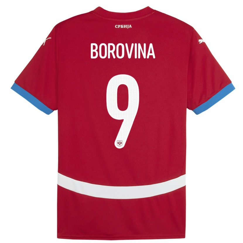 Danxen Women Serbia Srdjan Borovina #9 Red Home Jersey 24-26 T-Shirt