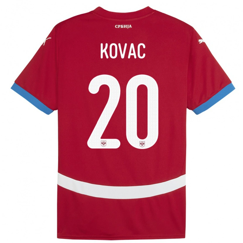 Danxen Women Serbia Danilo Kovac #20 Red Home Jersey 24-26 T-Shirt