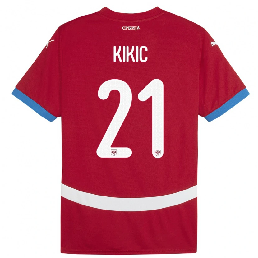 Danxen Women Serbia Uros Kikic #21 Red Home Jersey 24-26 T-Shirt