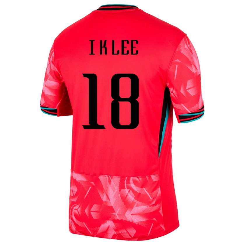 Danxen Women South Korea Kang-In Lee #18 Red Home Jersey 24-26 T-Shirt
