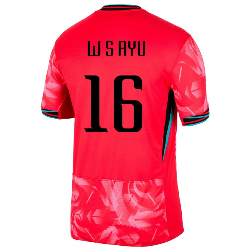 Danxen Women South Korea Seung-Wan Ryu #16 Red Home Jersey 24-26 T-Shirt