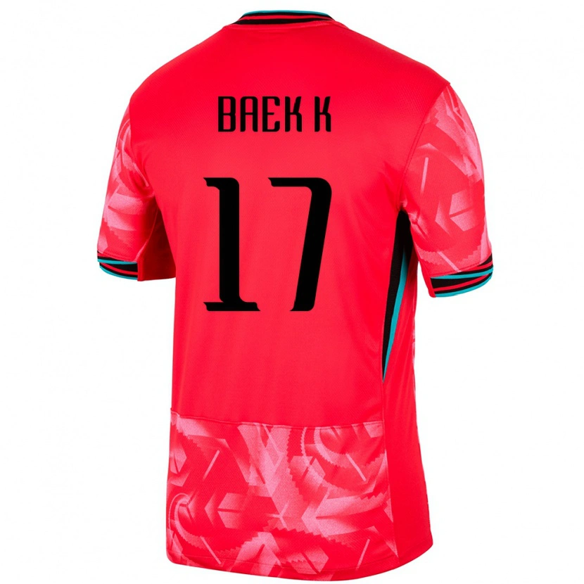 Danxen Women South Korea Kyeong Baek #17 Red Home Jersey 24-26 T-Shirt