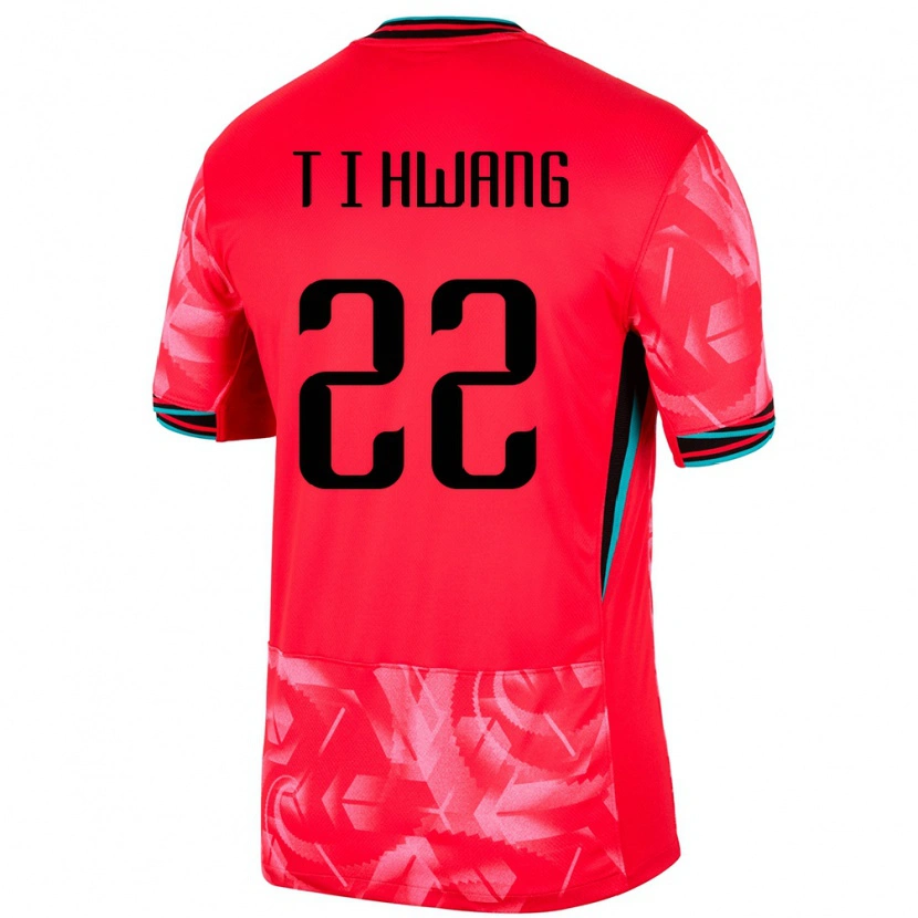Danxen Women South Korea In-Taek Hwang #22 Red Home Jersey 24-26 T-Shirt