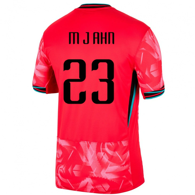 Danxen Women South Korea Jae-Min Ahn #23 Red Home Jersey 24-26 T-Shirt