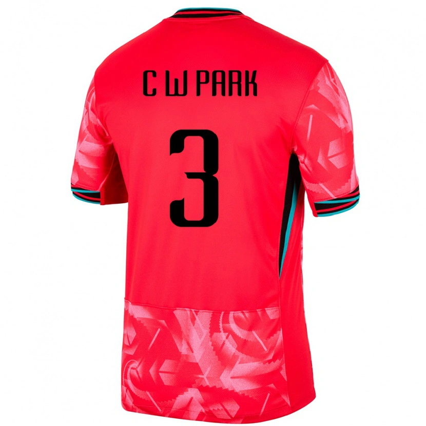 Danxen Women South Korea Park Chang Woo #3 Red Home Jersey 24-26 T-Shirt