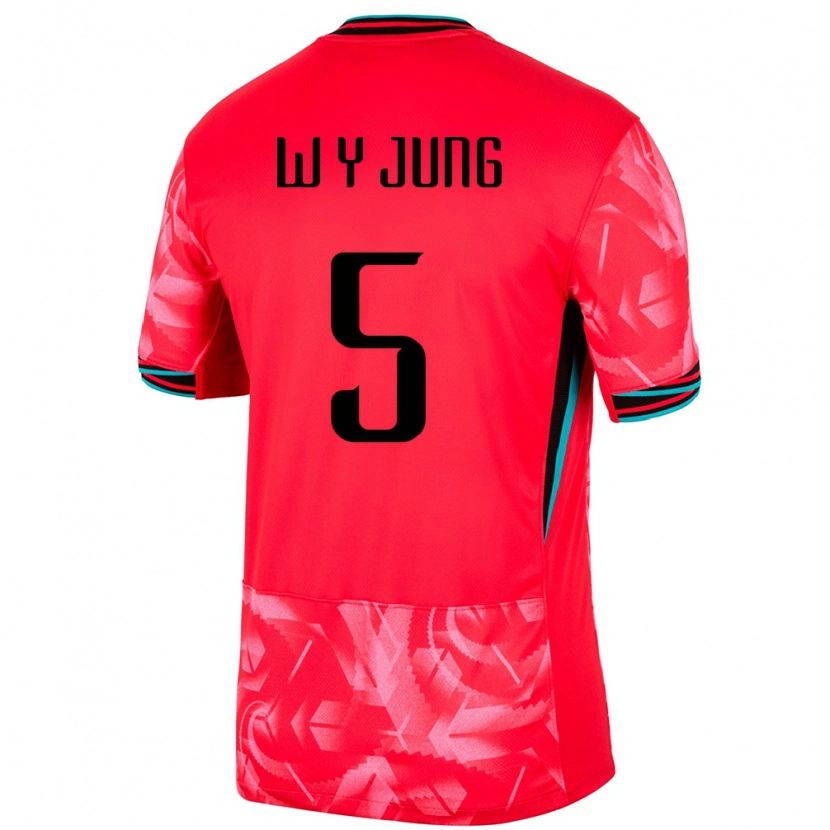 Danxen Women South Korea Woo-Young Jung #5 Red Home Jersey 24-26 T-Shirt