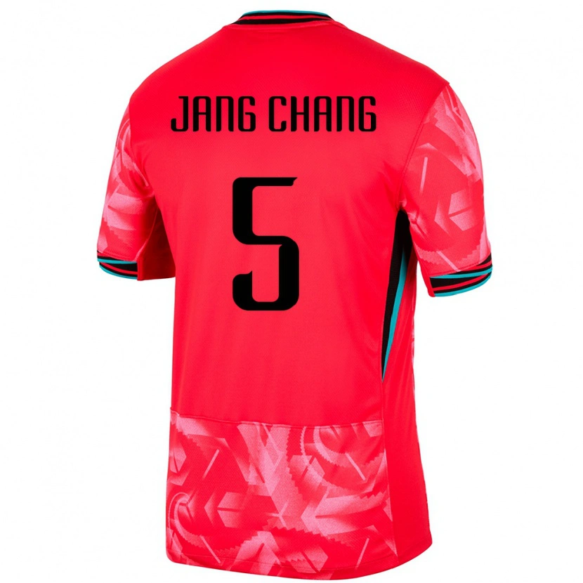Danxen Women South Korea Jang Chang #5 Red Home Jersey 24-26 T-Shirt