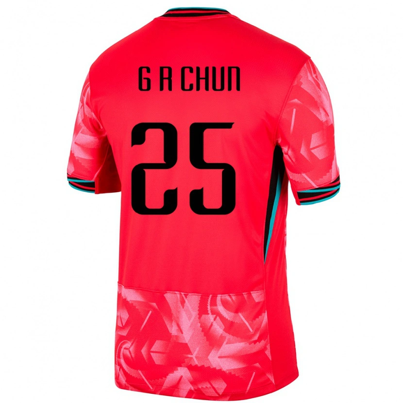 Danxen Women South Korea Chun Ga Ram #25 Red Home Jersey 24-26 T-Shirt