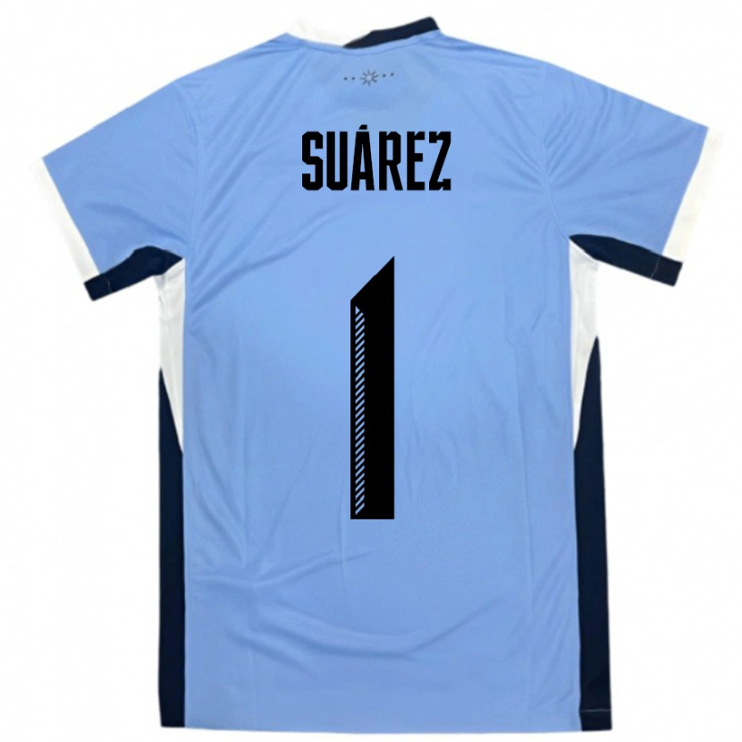 Danxen Women Uruguay Ignacio Suárez #1 White Black Home Jersey 24-26 T-Shirt