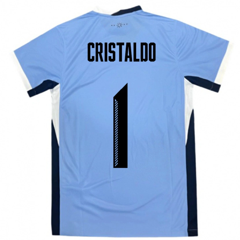 Danxen Women Uruguay Fabian Cristaldo #1 White Black Home Jersey 24-26 T-Shirt