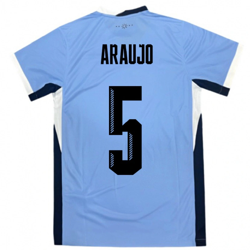 Danxen Women Uruguay César Araújo #5 White Black Home Jersey 24-26 T-Shirt