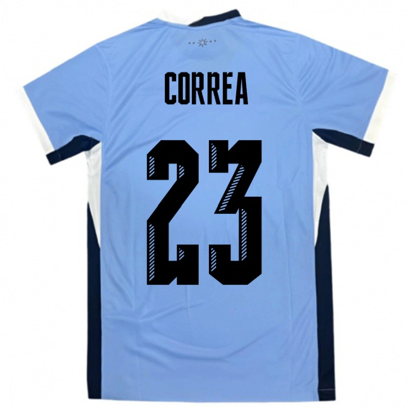 Danxen Women Uruguay Fabrizio Correa #23 White Black Home Jersey 24-26 T-Shirt