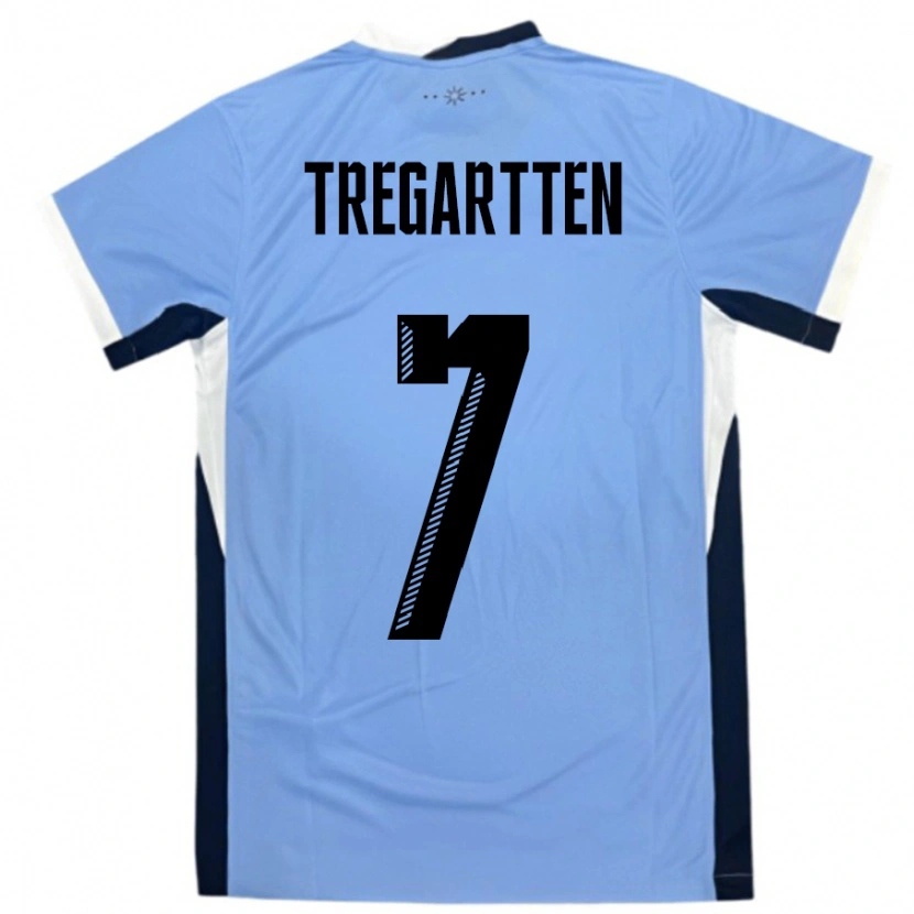 Danxen Women Uruguay Stephanie Tregartten #7 White Black Home Jersey 24-26 T-Shirt