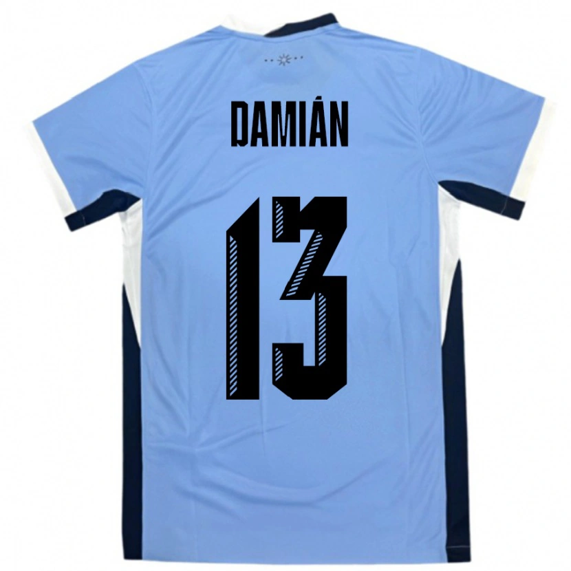Danxen Women Uruguay Damian Suarez #13 White Black Home Jersey 24-26 T-Shirt