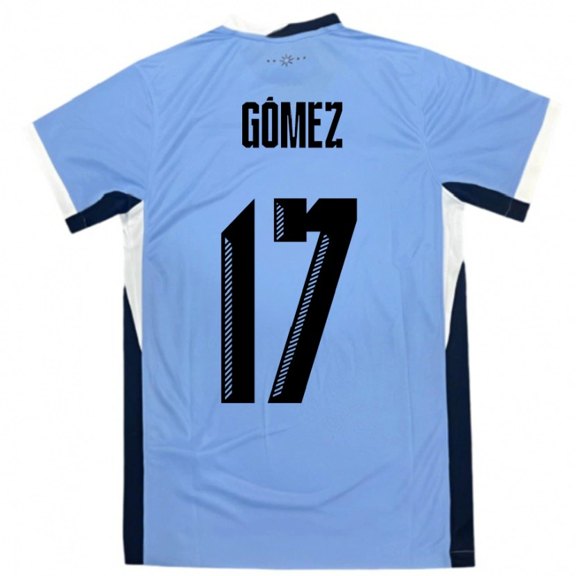 Danxen Women Uruguay Cecilia Gomez #17 White Black Home Jersey 24-26 T-Shirt