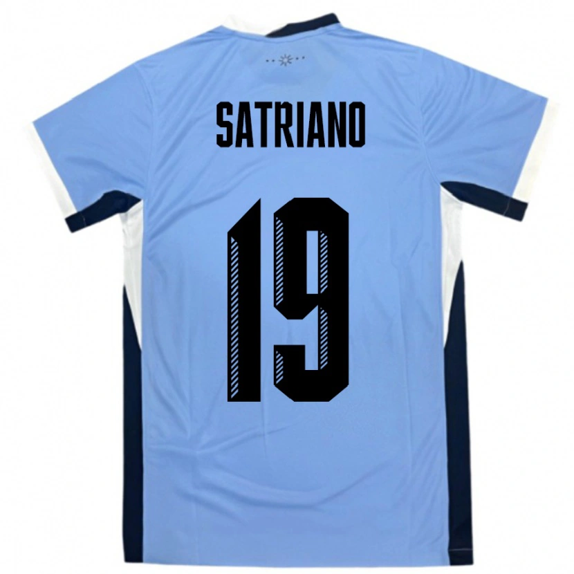 Danxen Women Uruguay Martin Satriano #19 White Black Home Jersey 24-26 T-Shirt