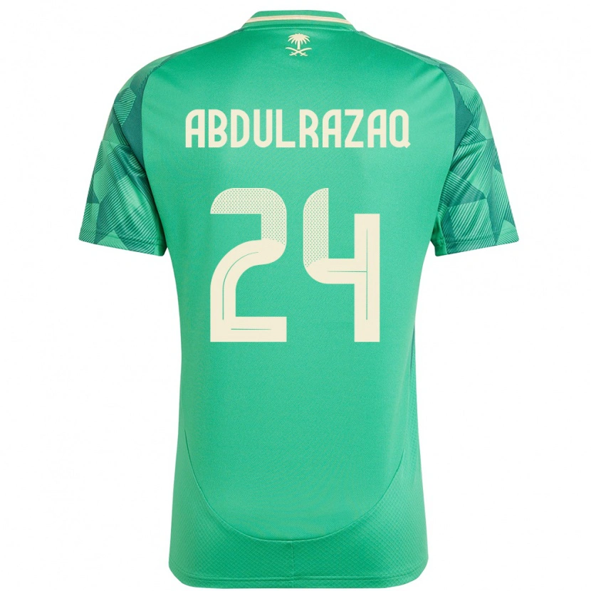 Danxen Women Saudi Arabia Aseel Abdulrazaq #24 Green Home Jersey 24-26 T-Shirt