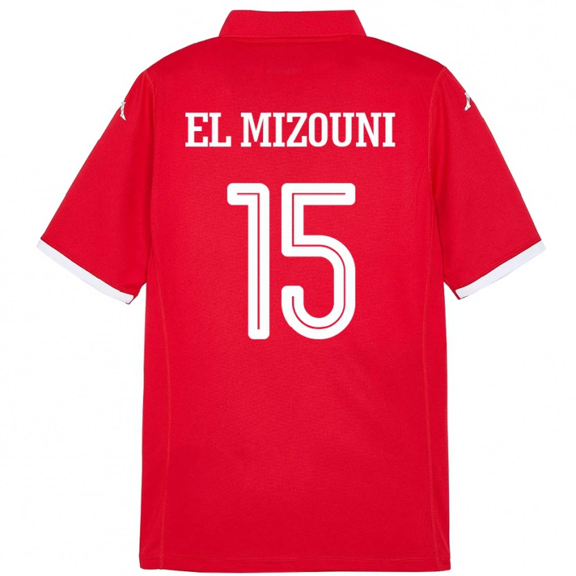 Danxen Women Tunisia Idris El Mizouni #15 Red Home Jersey 24-26 T-Shirt