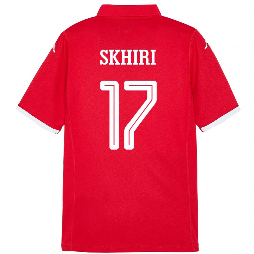 Danxen Women Tunisia Ellyes Skhiri #17 Red Home Jersey 24-26 T-Shirt