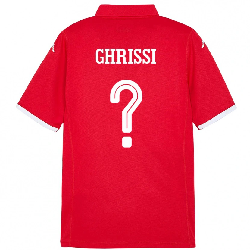 Danxen Women Tunisia Achref Ghrissi #0 Red Home Jersey 24-26 T-Shirt