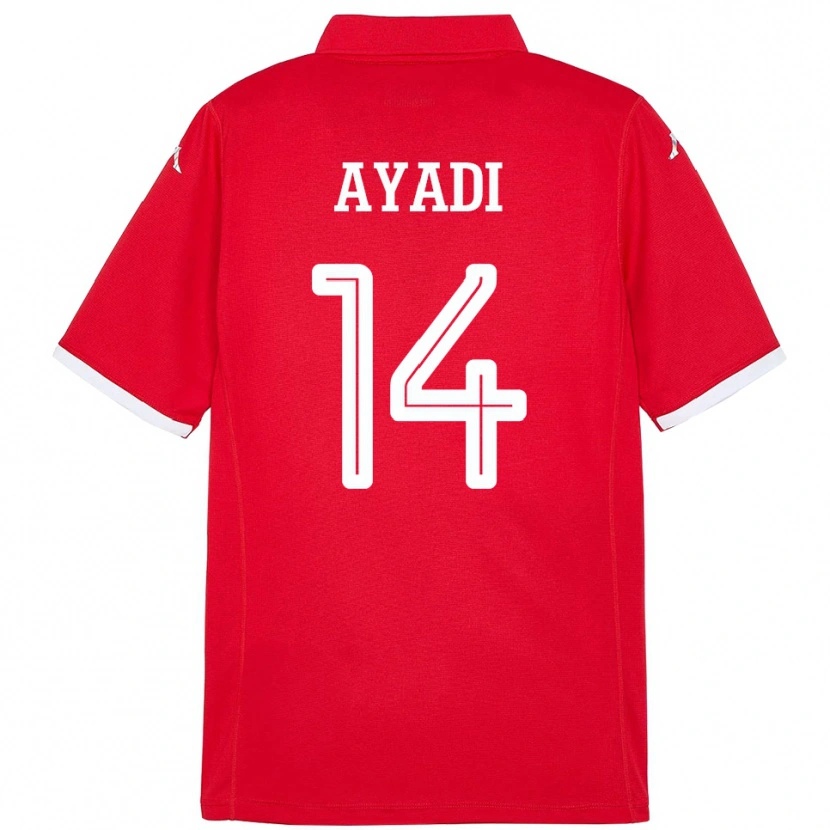 Danxen Women Tunisia Ghada Ayadi #14 Red Home Jersey 24-26 T-Shirt