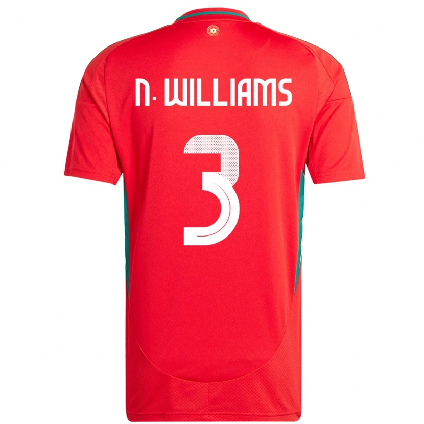Danxen Women Wales Neco Williams #3 Red Home Jersey 24-26 T-Shirt