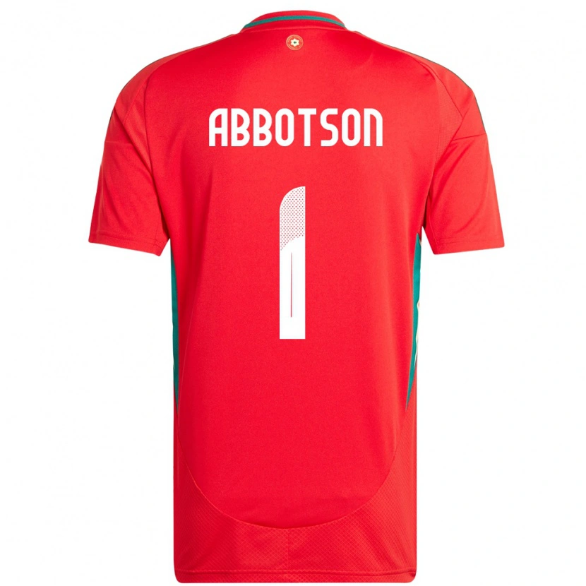 Danxen Women Wales Oscar Abbotson #1 Red Home Jersey 24-26 T-Shirt