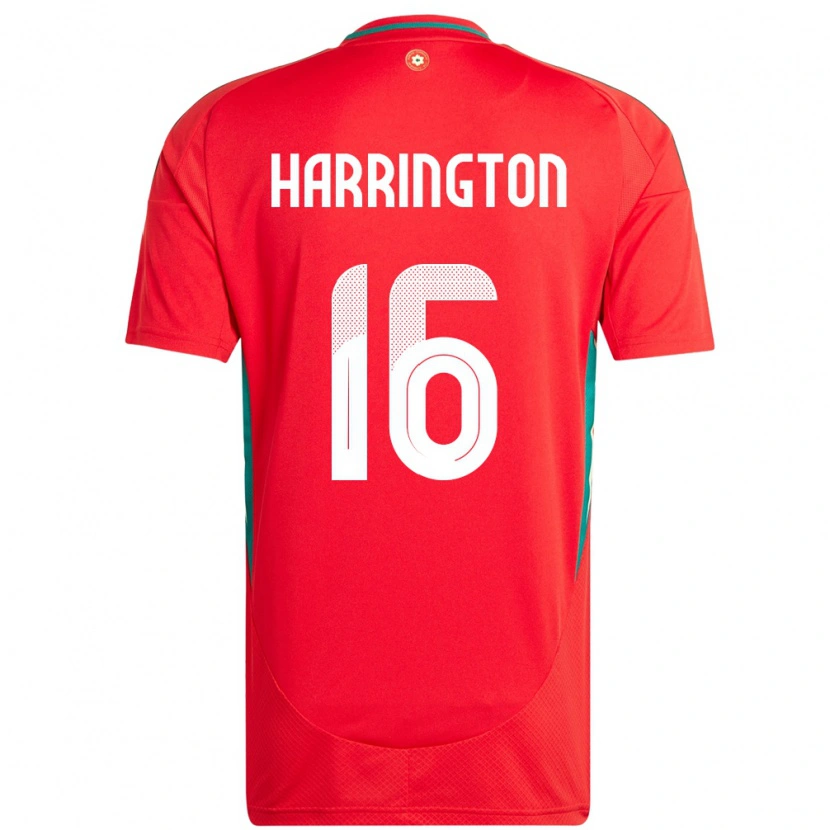 Danxen Women Wales Ryan Harrington #16 Red Home Jersey 24-26 T-Shirt