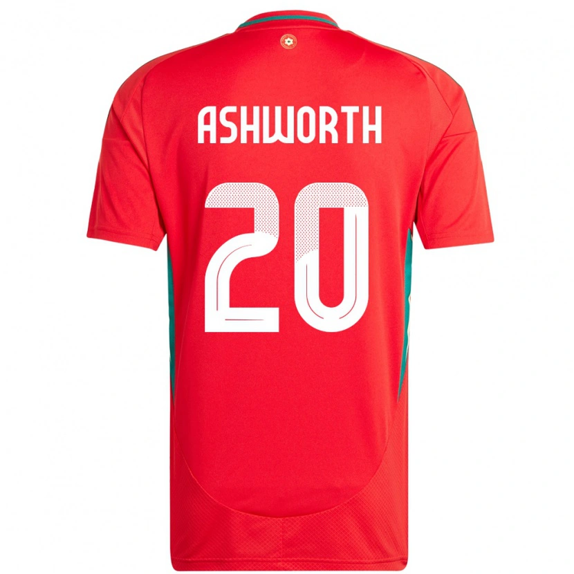 Danxen Women Wales Zac Ashworth #20 Red Home Jersey 24-26 T-Shirt