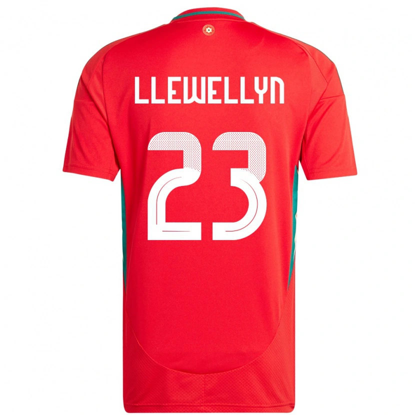 Danxen Women Wales Ffion Llewellyn #23 Red Home Jersey 24-26 T-Shirt