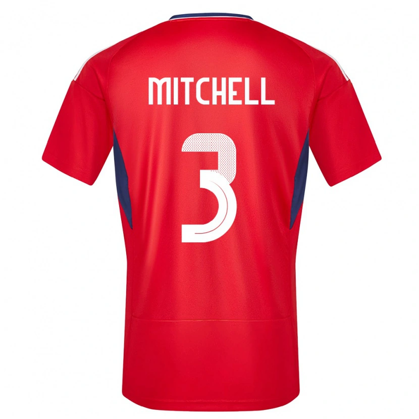 Danxen Women Costa Rica Jeyland Mitchell #3 Red Home Jersey 24-26 T-Shirt