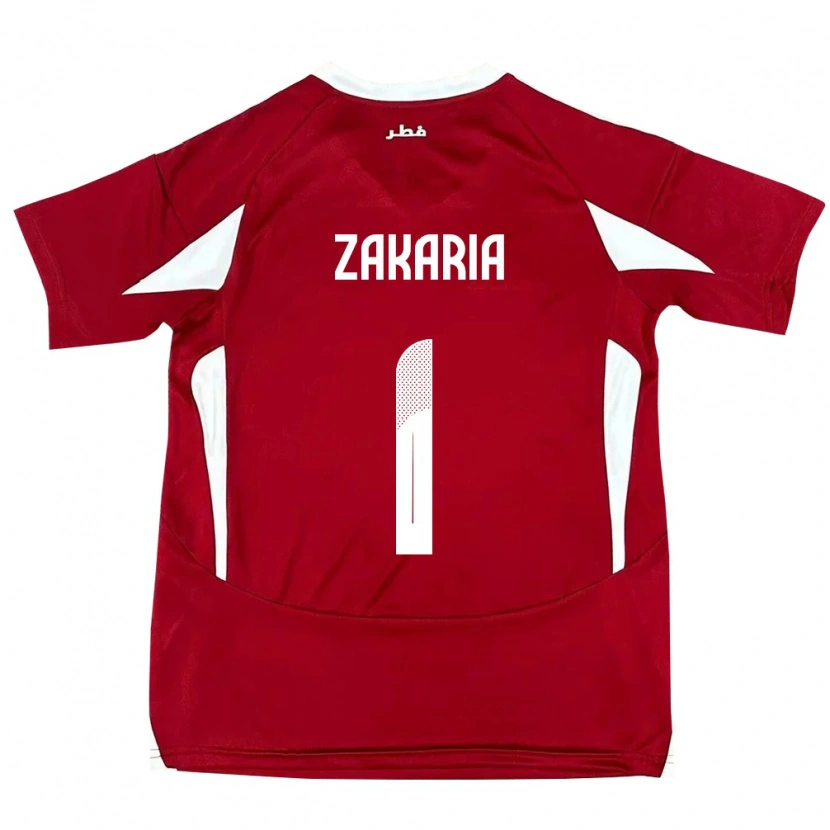 Danxen Women Qatar Salah Zakaria #1 Red Home Jersey 24-26 T-Shirt