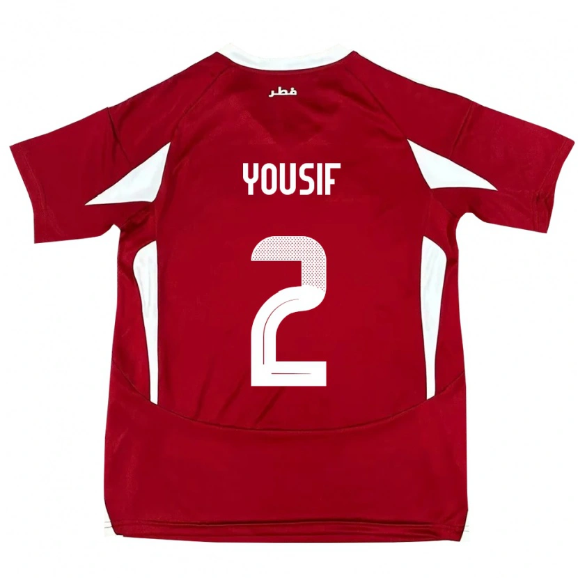 Danxen Women Qatar Abdalla Yousif #2 Red Home Jersey 24-26 T-Shirt