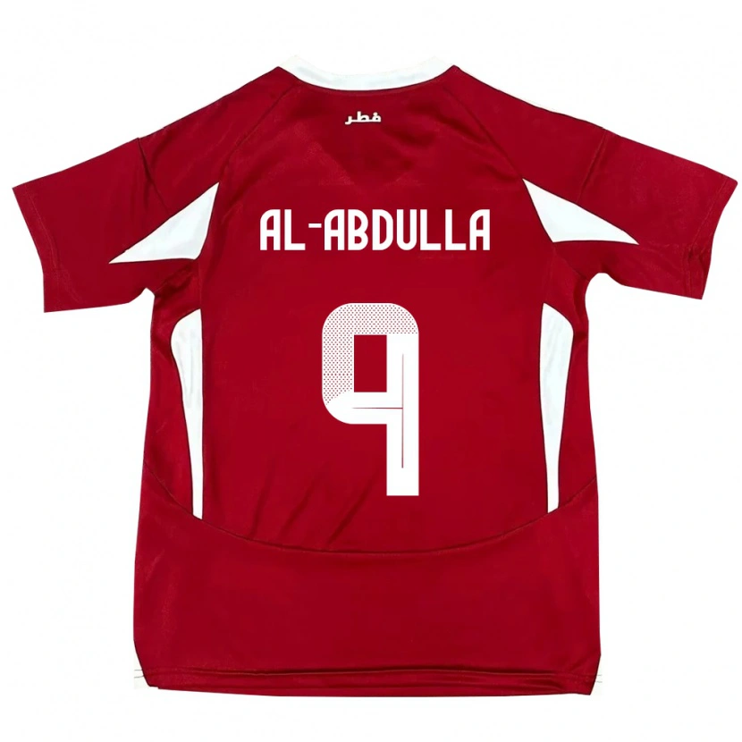 Danxen Women Qatar Rashid Al-Abdulla #9 Red Home Jersey 24-26 T-Shirt