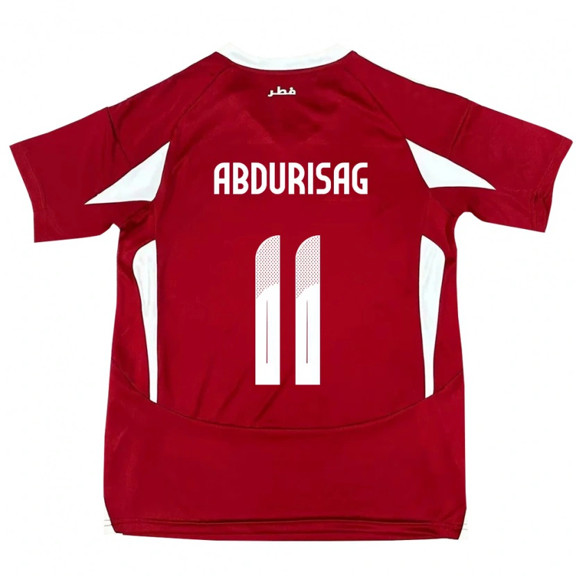 Danxen Women Qatar Yusuf Abdurisag #11 Red Home Jersey 24-26 T-Shirt