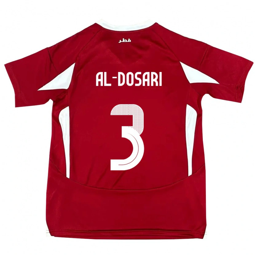 Danxen Women Qatar Dana Al Dosari #3 Red Home Jersey 24-26 T-Shirt