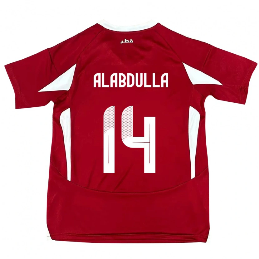 Danxen Women Qatar Moudhi Alabdulla #14 Red Home Jersey 24-26 T-Shirt