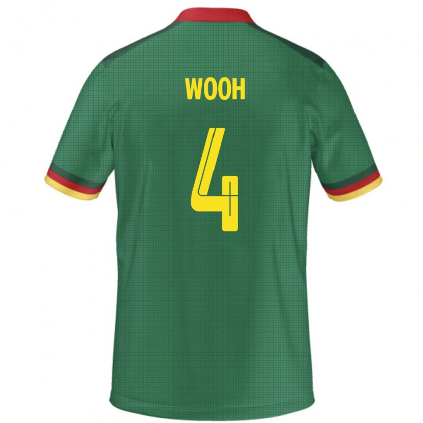 Danxen Women Cameroon Christopher Wooh #4 Green Home Jersey 24-26 T-Shirt