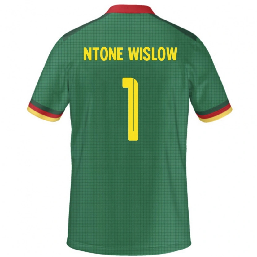 Danxen Women Cameroon Junior Hecube Ntone Wislow #1 Green Home Jersey 24-26 T-Shirt